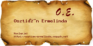 Osztián Ermelinda névjegykártya